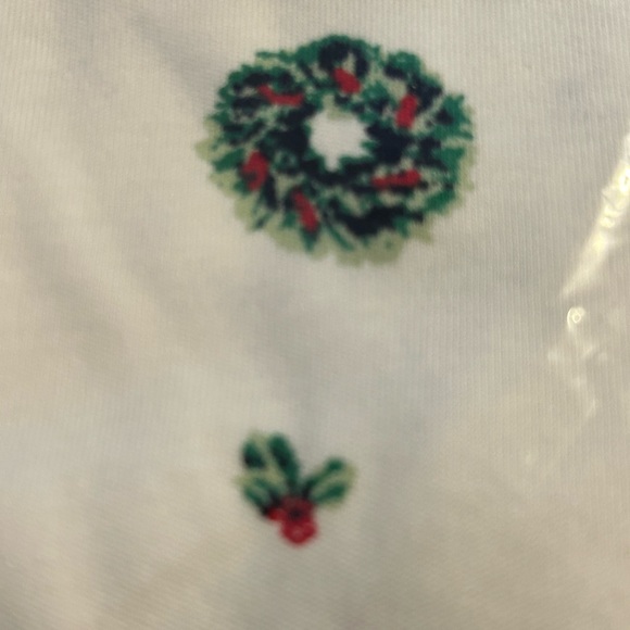 Lands End Ivory wreath mock turtleneck 2x - Picture 2 of 4